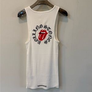 Chrome Hearts White Rolling Stones Tank Top
